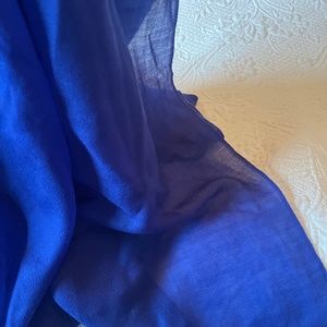Isabel Marant 1-ply blue cashmere scarf